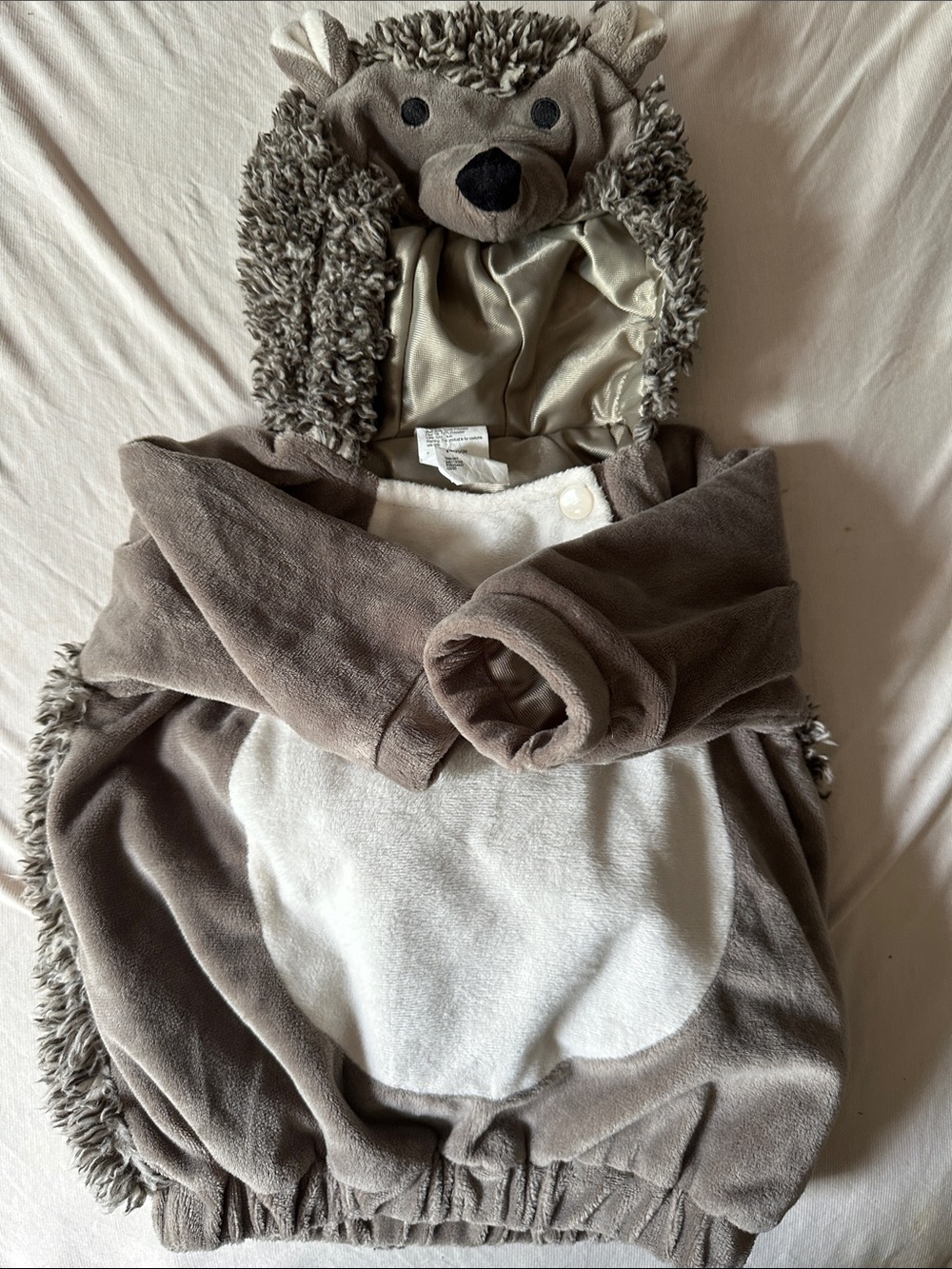 Plush Hedgehog Hooded Baby costume